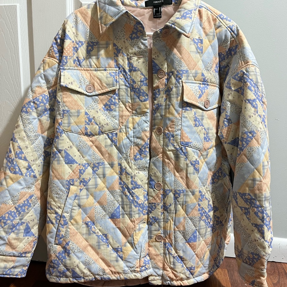 Quilted Floral Jacket